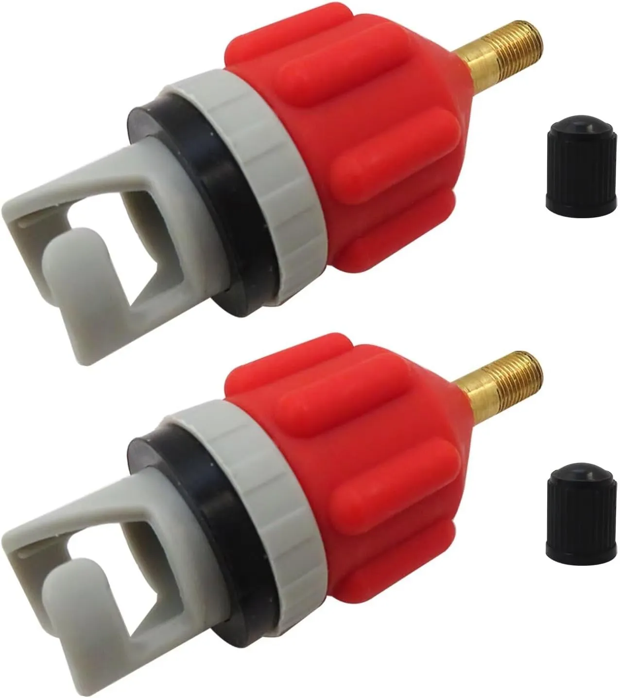 2024 NEW 2Pcs Inflatable Boat SUP Pump Adapter, Premium Conventional Air Adapter, Sturdy SUP Air Adapter, Inflation and Strong Sealing SUP Pump Adapter, for Inflatable Boat, Paddleboard, Kayak, Orange