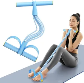 21 Fitness Resistance Bands-8 Tube Pedal Ankle Puller, Stirrup Puller for Exercise - Elastic Yoga Pedal Resistance Band for Full Body Workout, Abdomen/Waist/Arm/Leg Stretching