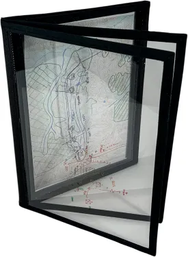 Battle Briefing Board for IBOLC, West Point, OPORD Brief Plexiglass Board, Army, Stealth Black (9 x 12)