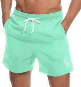 Beach Shorts Swim Trunks Quick Dry Men's Bathing Suit with Mesh Lining/Side Pockets