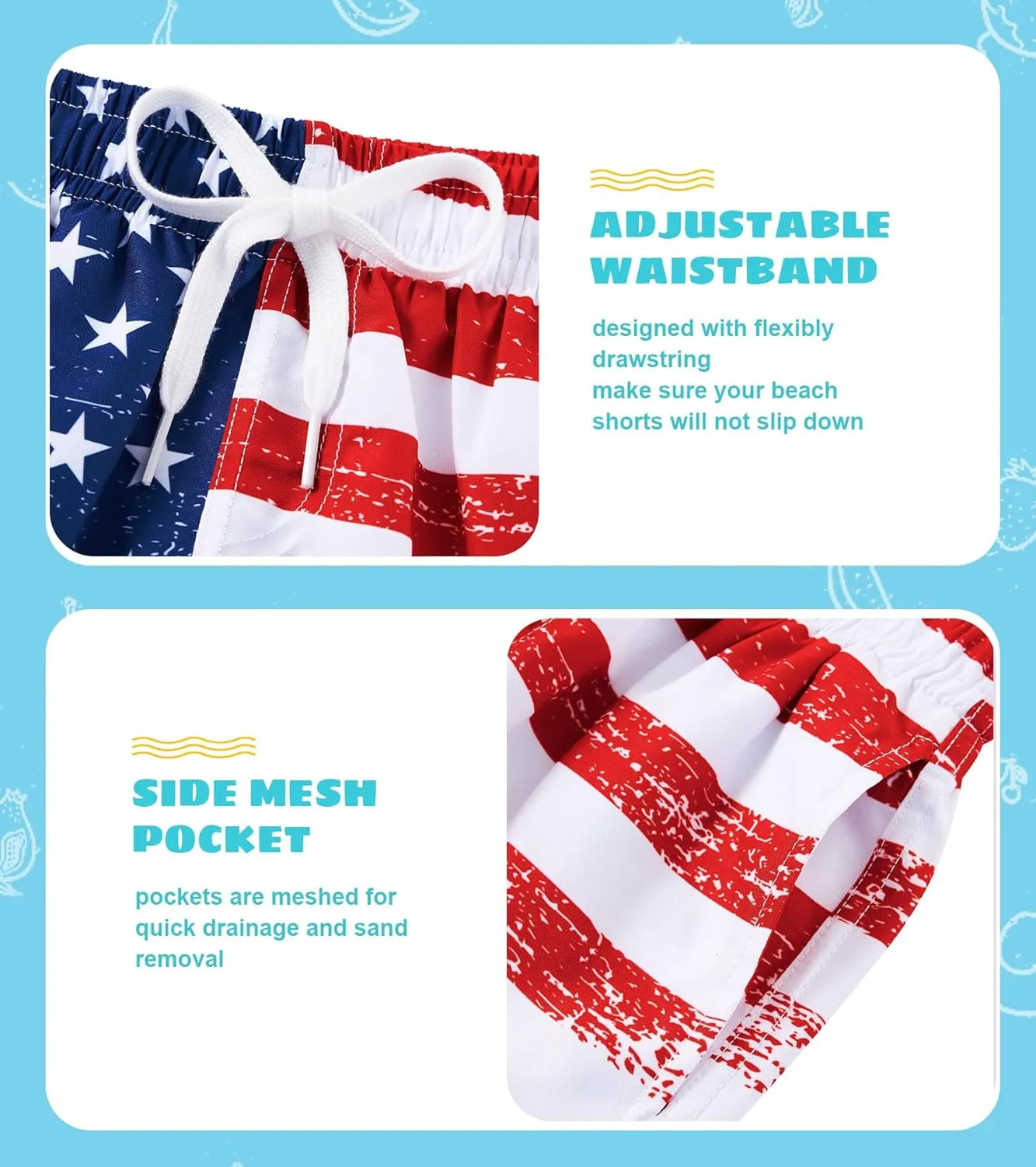 Cozople Boys Swim Trunks Compression Liner Swim Shorts Quick Dry Bathing Suit with Boxer Brief Swimwear 4-10T