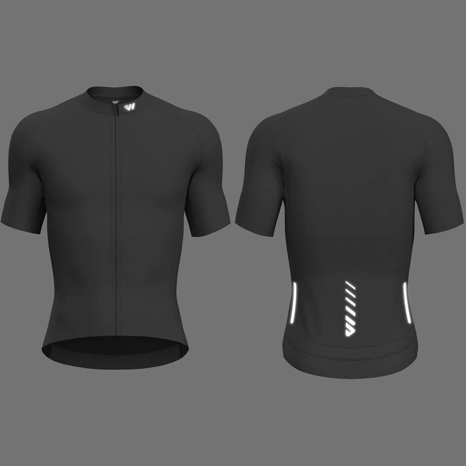 Cycling Jersey Men Short Sleeve, Road Bike Jerseys Full Zipper with Pockets, Bicycle Clothing Breathable Quick Dry