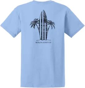 Koloa Surf Men's Retro USA Surfboards Heavyweight Cotton Tee