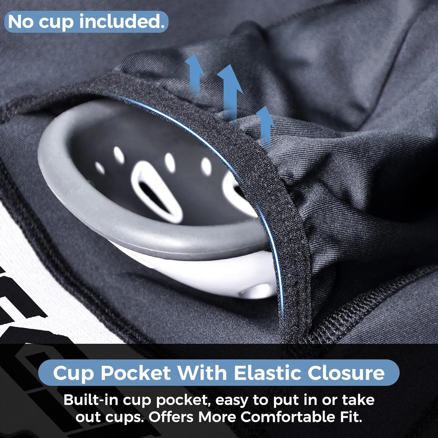 Men Baseball Football Straps Compression Shorts w/Cup Pocket(NO Cup) Athletic Sliding Underwear Lacrosse