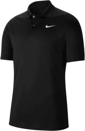 Nike Men's Nike Dri-fit Victory Polo, Black/White, Medium