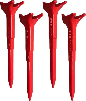 Premium Golf Tees, Reduced Ball Spin, Less Friction & Precision Height Markers for Perfect Trajectory, Made of Special Unbreakable Plastic Nylon Blend