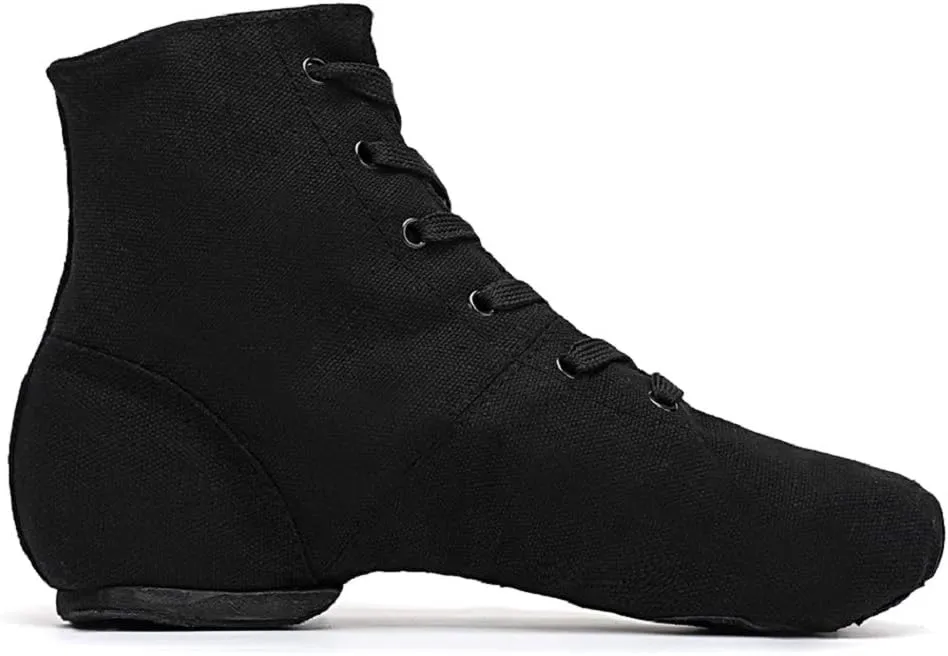 Smithmelody Canvas Jazz Dance Boots Ballet Dancing Sneakers for Adult Men Women