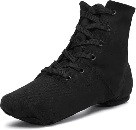 Smithmelody Canvas Jazz Dance Boots Ballet Dancing Sneakers for Adult Men Women