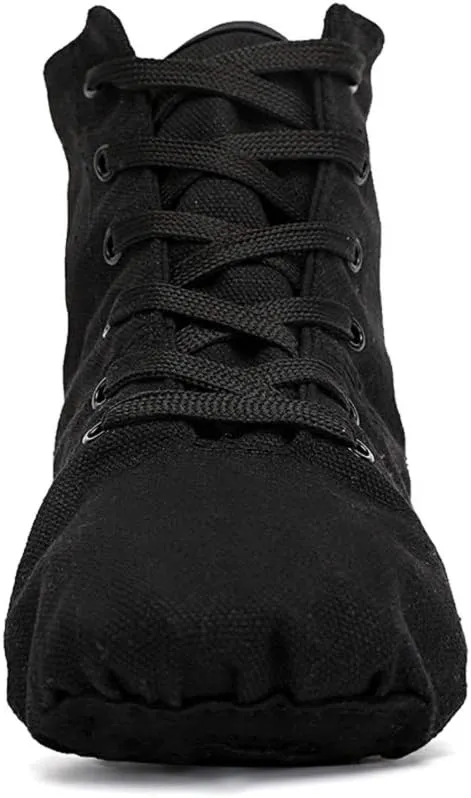 Smithmelody Canvas Jazz Dance Boots Ballet Dancing Sneakers for Adult Men Women