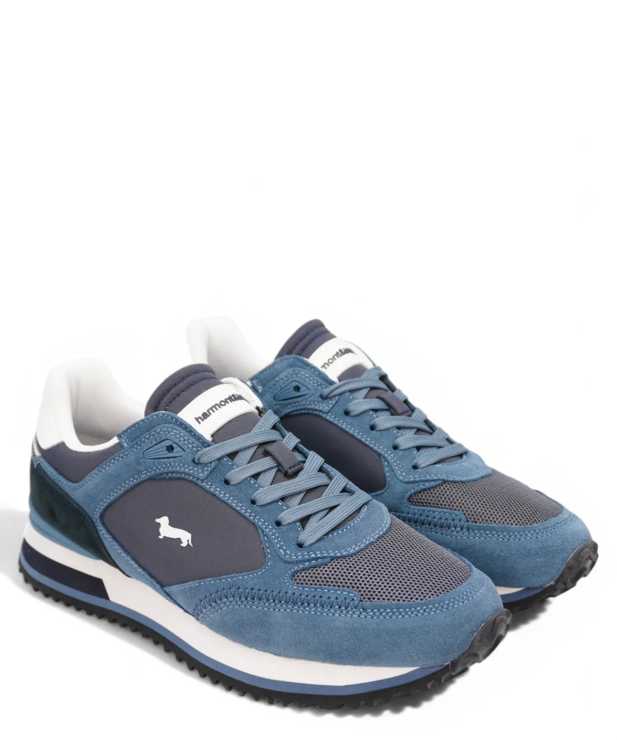 Sneakers in Camoscio e Tessuto Tecnico con Suola EVA Extra-Light