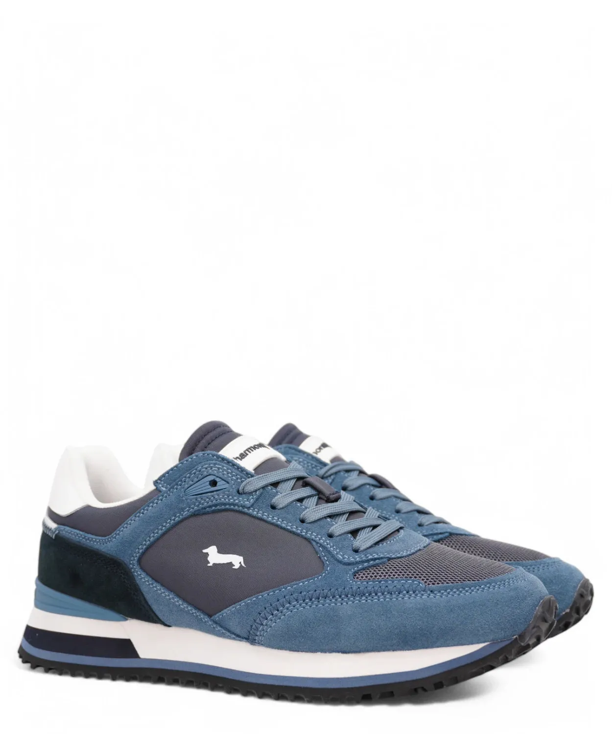 Sneakers in Camoscio e Tessuto Tecnico con Suola EVA Extra-Light