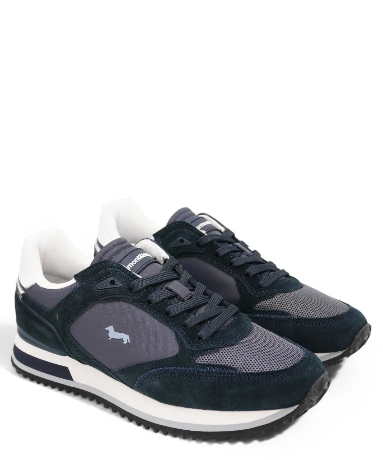 Sneakers in Camoscio e Tessuto Tecnico con Suola EVA Extra-Light