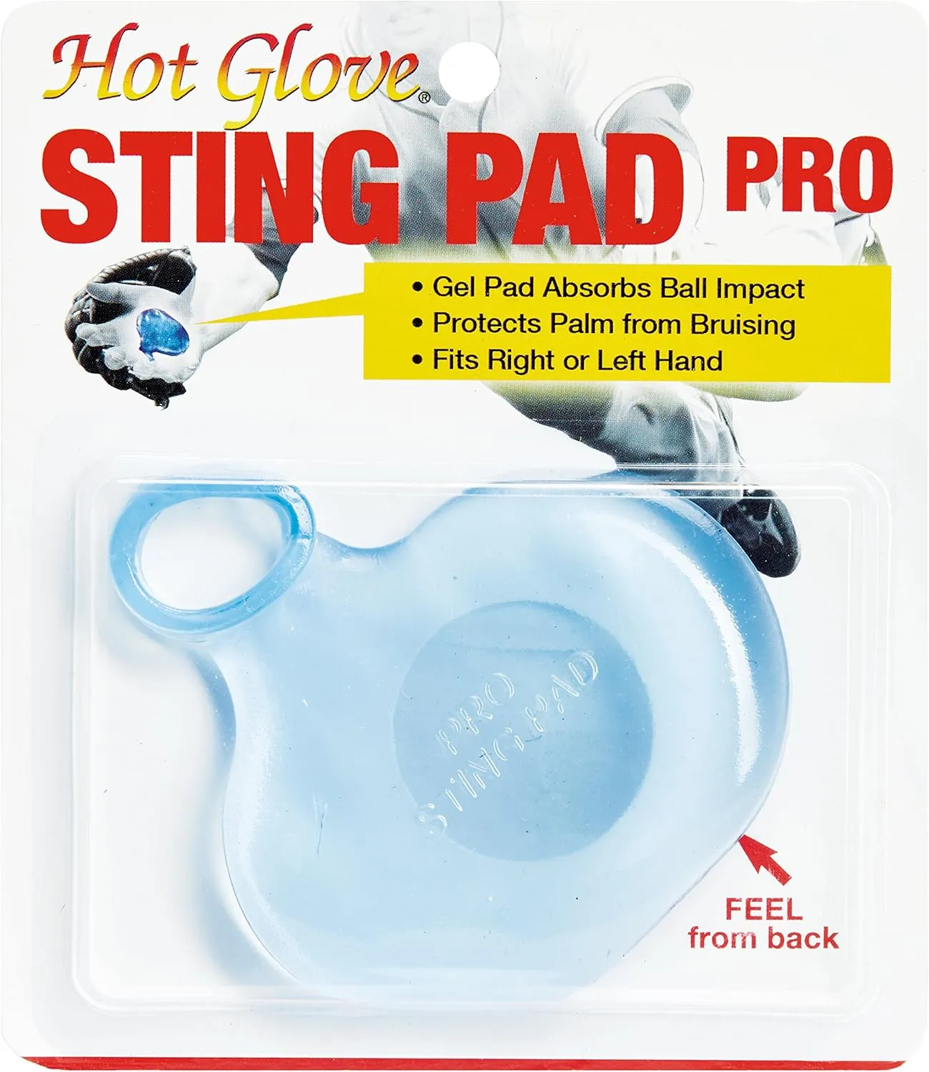 Sting Pad Pro Hand Protector Fits Left or Right Hand for Baseball, Softball, or Hockey