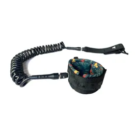 Surf Bag - 7MM 9FT SUP Paddle SUP Coiled Leash Surfboard Leash Super Strong Webbing Paddle Board Surf Leg Rope (Color : 7mm 9ft A)