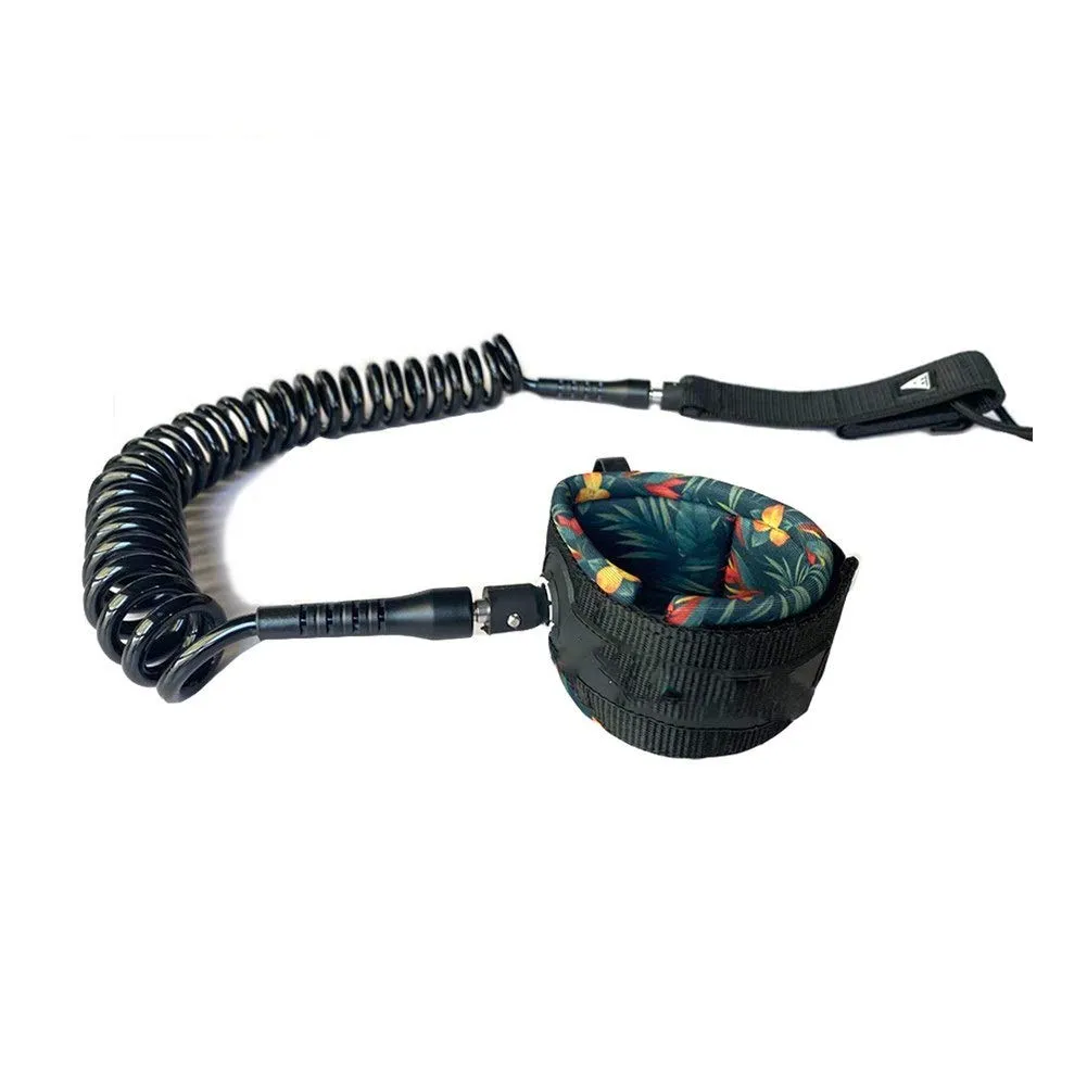 Surf Bag - 7MM 9FT SUP Paddle SUP Coiled Leash Surfboard Leash Super Strong Webbing Paddle Board Surf Leg Rope (Color : 7mm 9ft A)