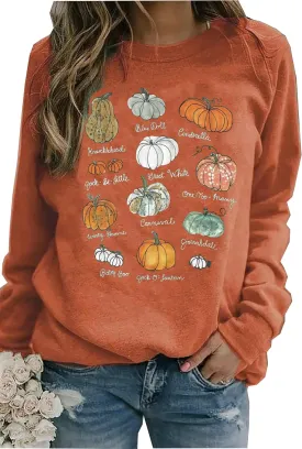 Susongeth Fall Pumpkin Sweatshirt for Women It's Fall Y'all Pumpkin Pullovers Halloween Thanksgiving Long Sleeve Shirt Tops