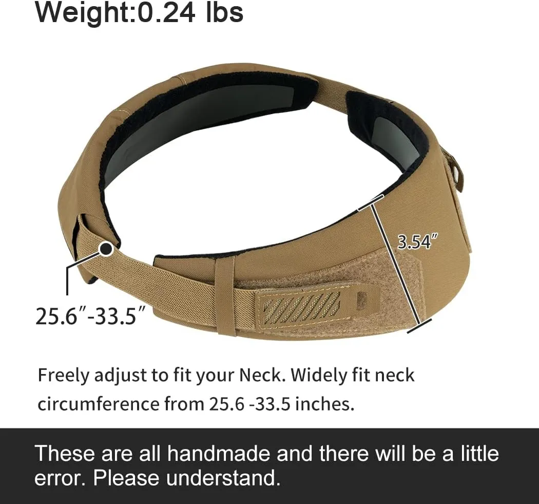 Tactical Neck Protector for Tactical Vest Thickened Neck Guards camo Hunting Shotting Universal Neck Collar for JPC CPC AVS Vest 500D Nylon