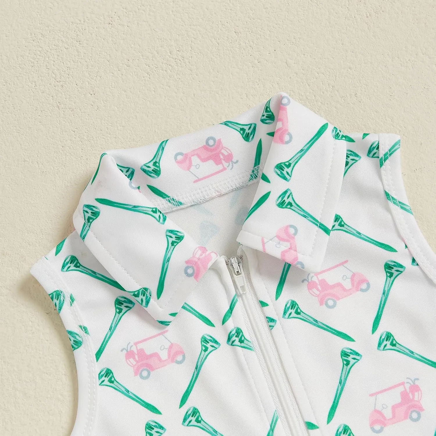 Toddler Baby Girl Golf Outfit Infant Short Sleeve Summer Dress Turn Down Collar A Line Dresses Kids Girls Clothes