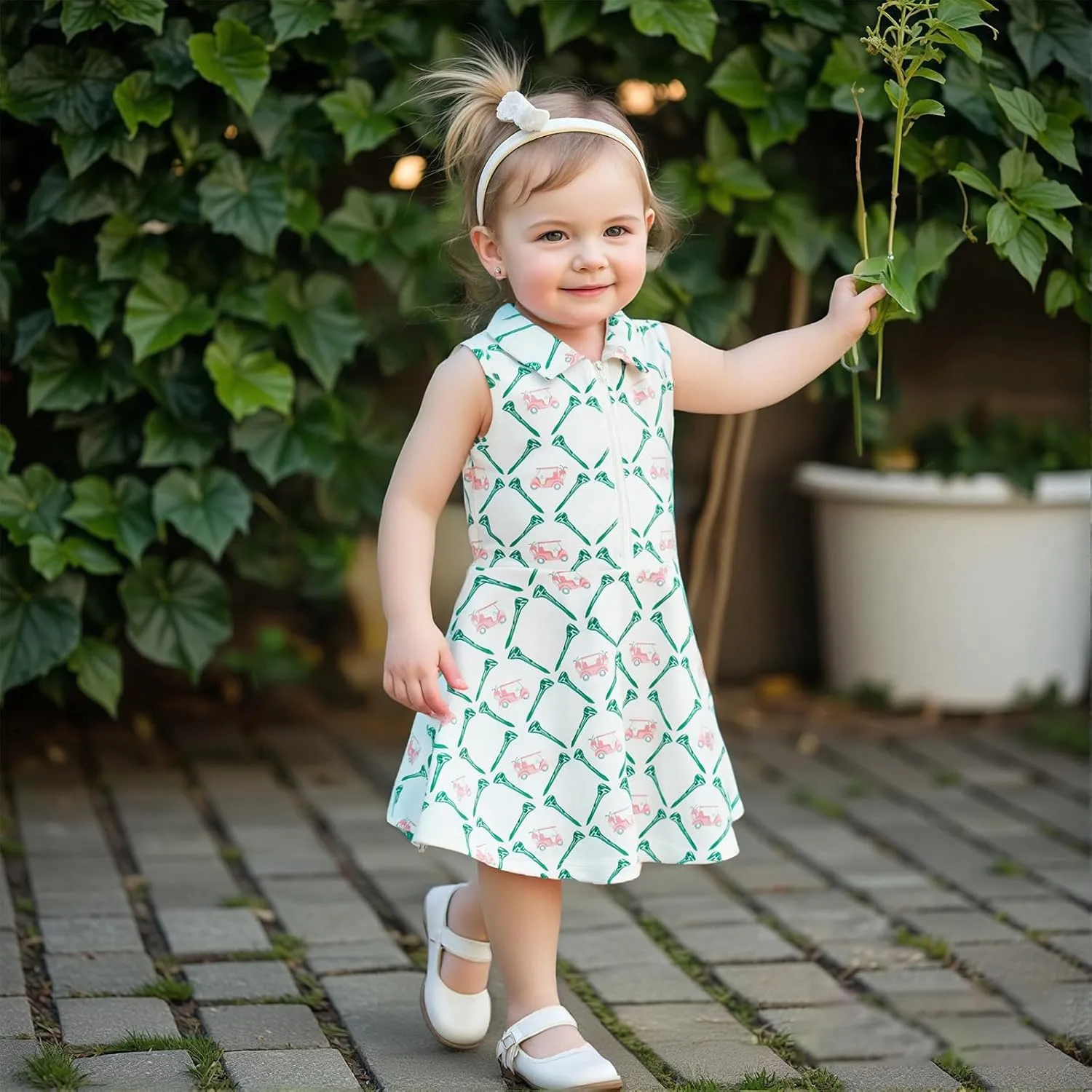 Toddler Baby Girl Golf Outfit Infant Short Sleeve Summer Dress Turn Down Collar A Line Dresses Kids Girls Clothes