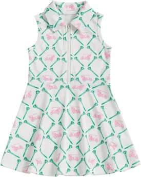 Toddler Baby Girl Golf Outfit Infant Short Sleeve Summer Dress Turn Down Collar A Line Dresses Kids Girls Clothes