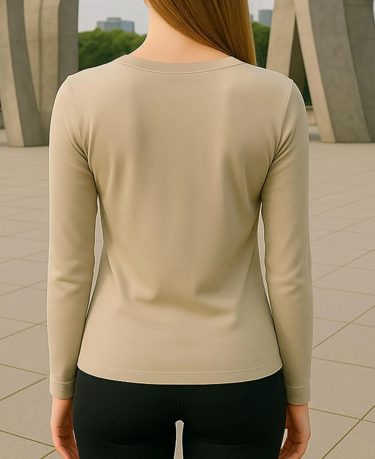 Womens Ultra Soft Long Sleeve Top | UV Sun Protection | Base Layer | All Season Performance V Neck Shirt | Multi Packs